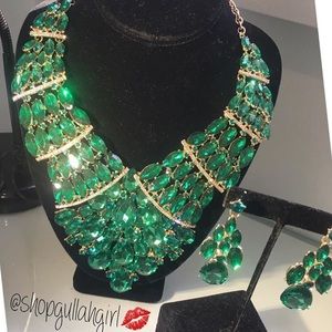 Emerald Bling Set